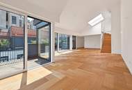 Außergewöhnliche DG-Maisonette mit 2 Terrassen beim Naschmarkt mit Garage im Haus