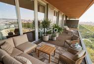 Exklusive 2-Zi-Penthouse-Wohnung mit Balkon & Traumblick in 1020 Wien – Infinity Pool + Concierge + Fitness etc. vorhanden