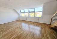 Wohnen mit Weitblick - Helle klimatisierte 2 Zimmer - Dachgeschoss-Maisonettewohnung mit Dachterrasse -- Goldeggasse