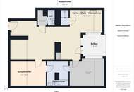 Moderne 2-Zimmer Wohnung in 1020 Wien mit Einbauküche, Badewanne und Parkettboden!