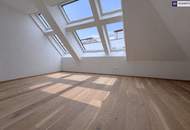 OPEN HOUSE 27.2.! Premium-Wohnen über den Dächern: Stilvolle Neubauwohnung mit Masterbedroom, Ankleide, Bad mit Fenster und großer Dachterrasse!