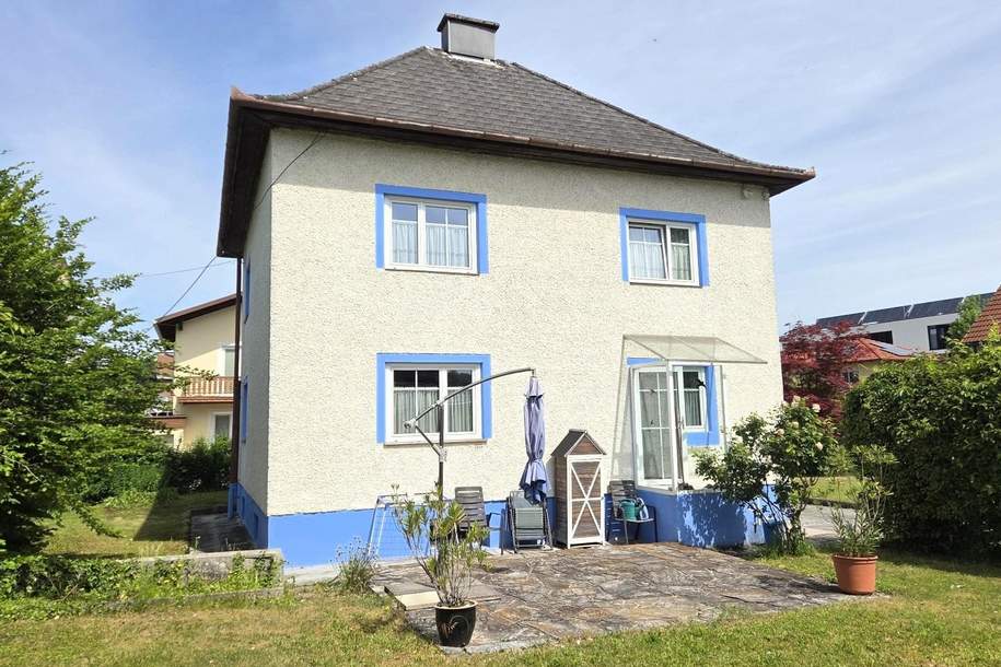 Charmantes Wohnhaus zum Renovieren mit 788 m² großem Grundstück in der begehrten Schlüsselhof-Siedlung, Haus-kauf, 340.000,€, 4400 Steyr(Stadt)
