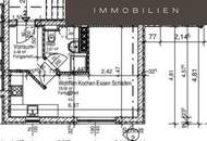 | ENTZÜCKENDE KLEINWOHNUNG IM ERDGESCHOSS | MÖBLIERT &amp; HELL | 1 ZIMMER inkl. KÜCHE | GUTE VERKEHRSANBINDUNG