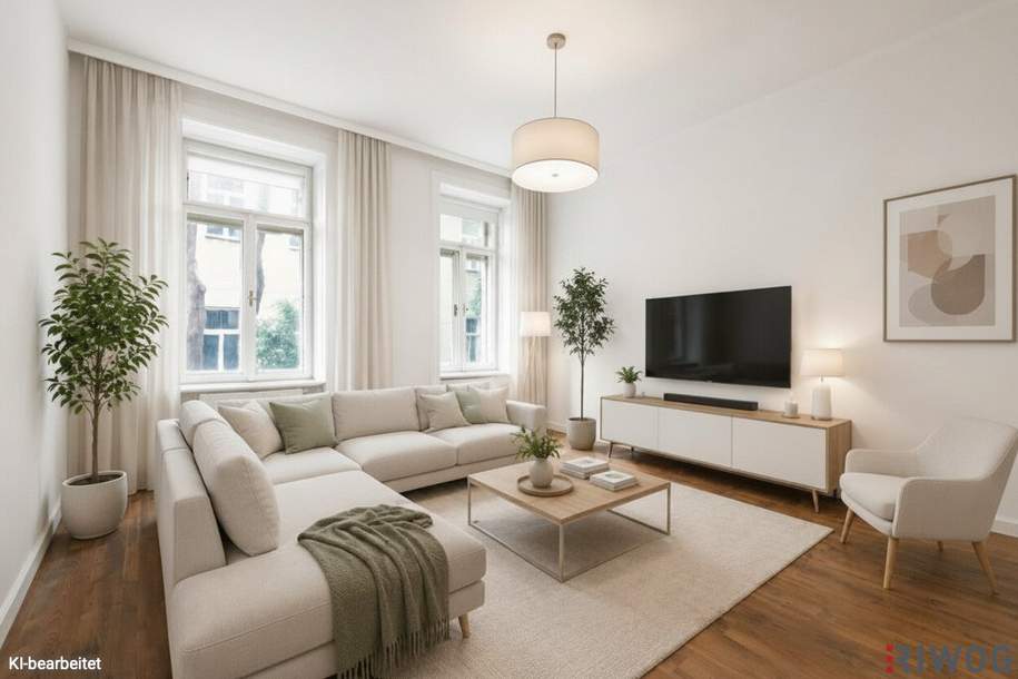 Komplett hofseitige Altbauwohnung | Sanierungsbedürftig | Prachtvolles Jahrhundertwendehaus | MQ, Volkstheater, Mariahilfer Straße uvm. fußläufig erreichbar, Wohnung-kauf, 489.000,€, 1070 Wien 7., Neubau