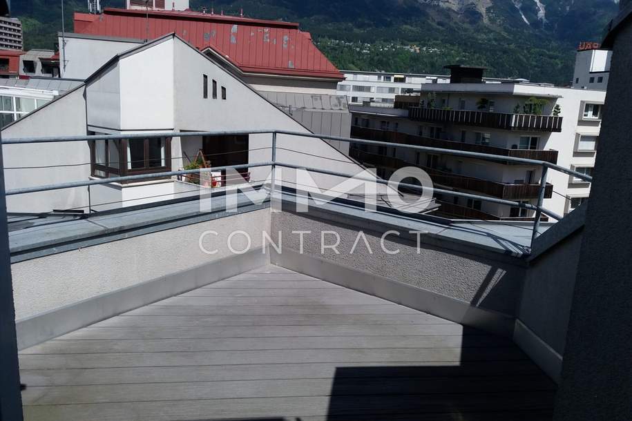 Hippe Dachterrassenwohnung in Wilten: 2 Zimmerwohnung Mentlgasse 16 Top 23, Wohnung-miete, 1.498,35,€, 6020 Innsbruck-Stadt