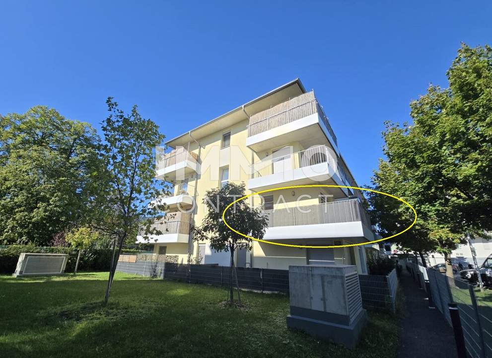 Neuwertige, geförderte 2 Zimmer-Wohnung mit Balkon in Eggenberg - Eckertstraße 56a - Top 12
