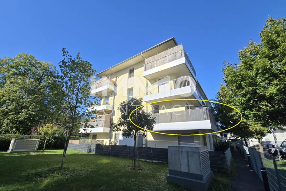 Neuwertige, geförderte 2 Zimmer-Wohnung mit Balkon in Eggenberg - Eckertstraße 56a - Top 12, Wohnung-miete, 731,00,€, 8020 Graz(Stadt)