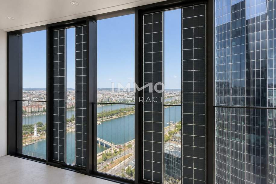 Zwei-Zimmer-Wohnung mit Westausrichtung im DC Tower 2, Wohnung-miete, 1.100,00,€, 1220 Wien 22., Donaustadt