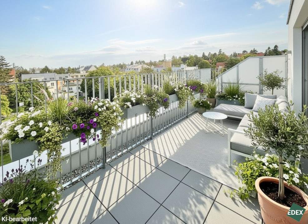 UMS ECK 51 – Klimatisierte 3-Zimmer-Wohnung mit zwei Terrassen