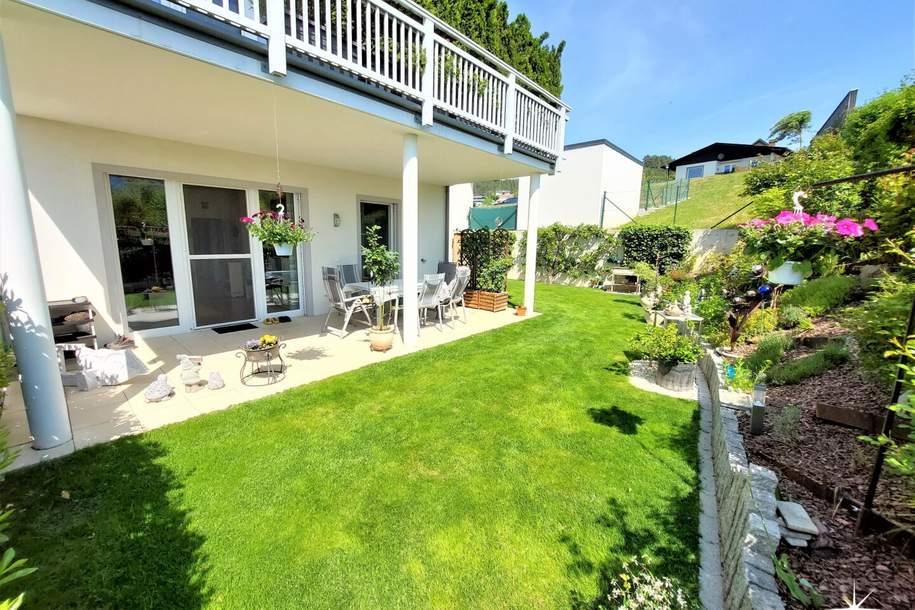Miete. Neuwertige Wohnung mit Terrasse und Garten in Seeboden. Tiefgarage., Wohnung-miete, 1.390,00,€, 9871 Spittal an der Drau