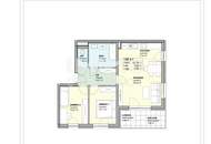 Helle 3-Zimmer-Wohnung mit Loggia &amp; Balkon – durchdachter Grundriss - Erstbezug