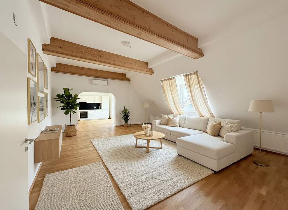 1080! UNBEFRISTET! 5 ZIMMER ! Schönes und frisch saniertes DG mit Balkon!