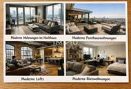 Hochhaus - Büroapartments I Moderne Wohnkomplexe I Luxus. Lofts Penthouse Wohnungen I Villen