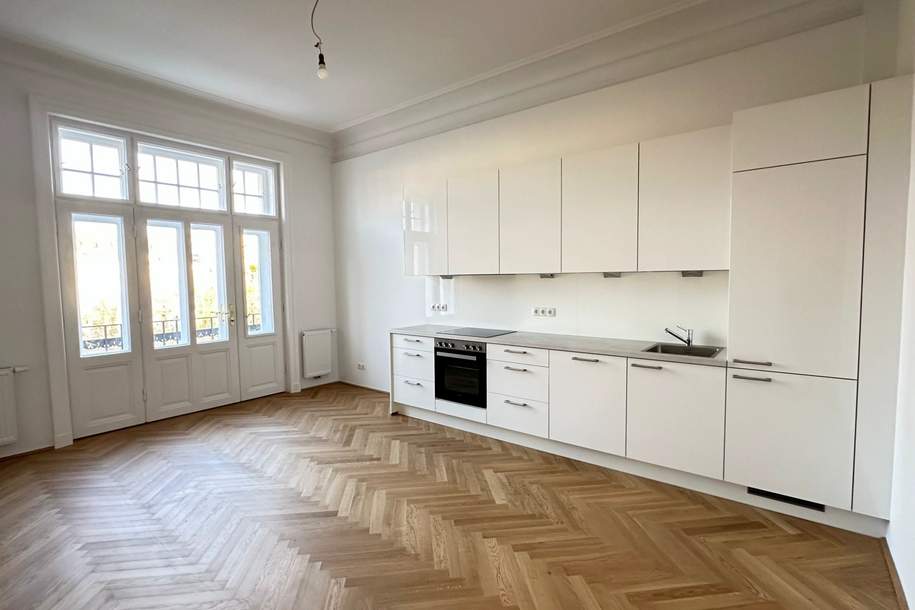 Großzügige 5-Zimmer-Altbauwohnung mit moderner Küche und Loggia, Wohnung-miete, 2.605,36,€, 1030 Wien 3., Landstraße
