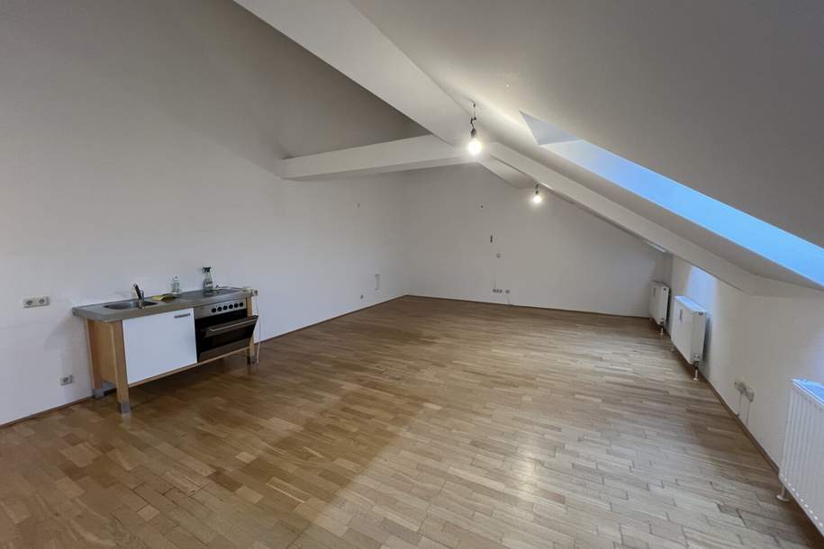 1060! Helle DG-Garconniere mit neuer Küche Nähe Naschmarkt!, Wohnung-miete, 1.053,19,€, 1060 Wien 6., Mariahilf