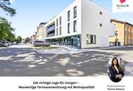 Wohnkomfort pur: Neuwertige 2- oder 3-Zimmer-Wohnung mit West-Eckterrasse & Stellplatz
