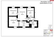 Modernes 4-Zimmer-Familienparadies: einzigartiges Bad mit Dusche & Wanne, flexible Räume und sonnige Küche mit Grünblick – frisch saniert & ab sofort bezugsfrei!