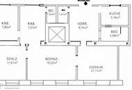 4 Zimmer Wohnung in 1190 Wien, 88m², renovierungsbedürftig, Top Lage!