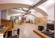 ** großzügige helle Gewerbefläche (Büro / Lager / Werkstatt) mit vielseitigem Potenzial, Extras und einem Stellplatz in Frequenzlage - Nähe Augarten **