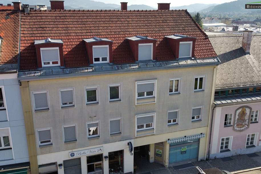 Vollvermietetes Zinshaus mit 9 Wohnungen und 2 Geschäftslokalen +++ KNITTELFELD +++, Gewerbeobjekt-kauf, 769.000,€, 8720 Murtal