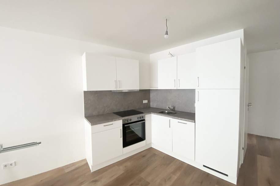 U3 ANLEGERTRAUM! Inklusive Küche 2 Zimmer Wohnung+Loggia =DAS LAURENZ= Erstbezug - 1 Bedroom+ Loggia, Wohnung-kauf, 368.438,€, 1110 Wien 11., Simmering