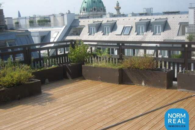 Dachgeschoß mit großer Terrasse, Wohnung-miete, 1.847,93,€, 1040 Wien 4., Wieden