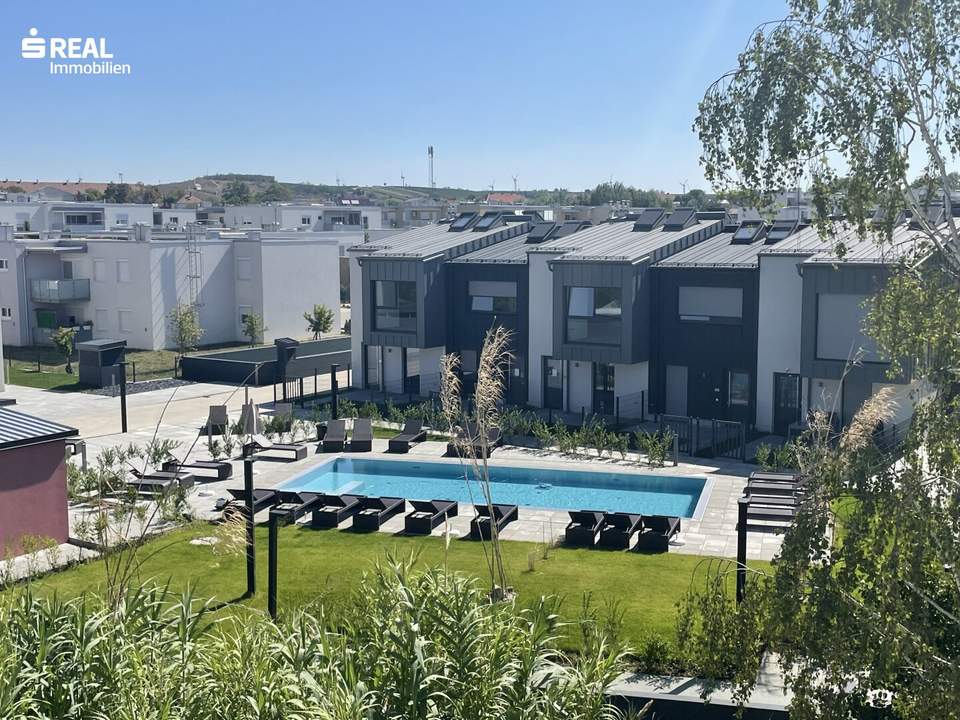 Wohnen wie im Urlaub - Moderne 2-Zimmer-Mietwohnung mit Garten und hauseigenem, exklusiven Wellnessbereich und Outdoor-Pool