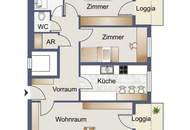 zwei Balkone, ein Traum – 3 Zimmer-Wohnung mit viel Potenzial