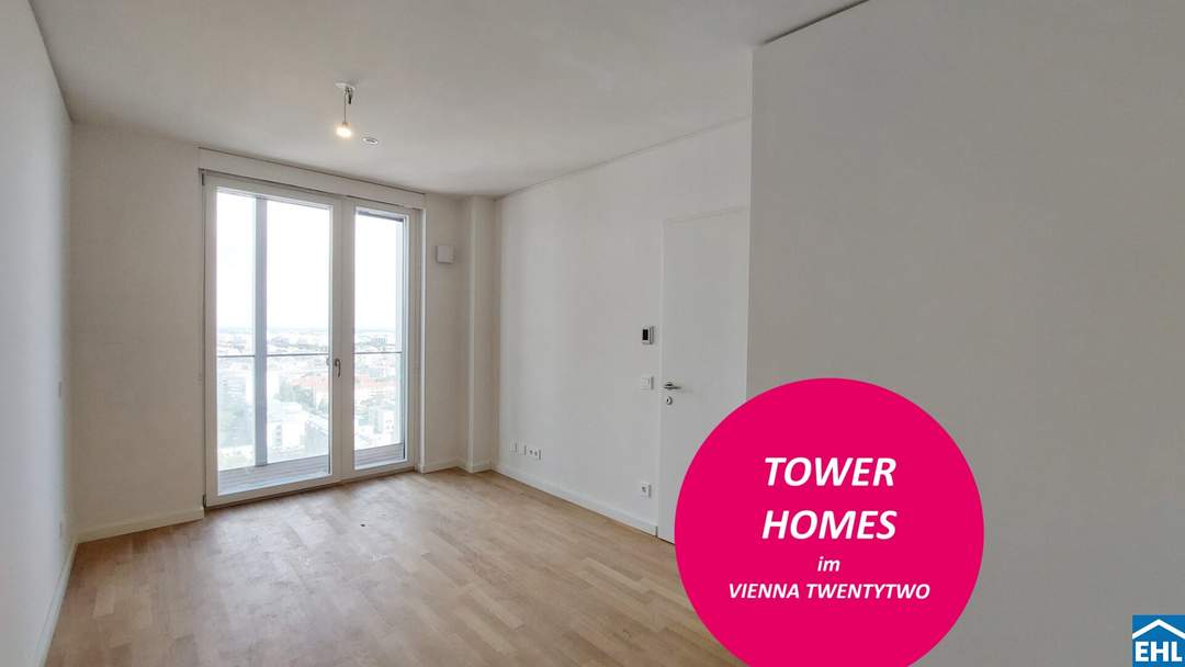 Urbanes Wohnen mit Rooftop Pool, Spa & Skylineblick – TOWER HOMES