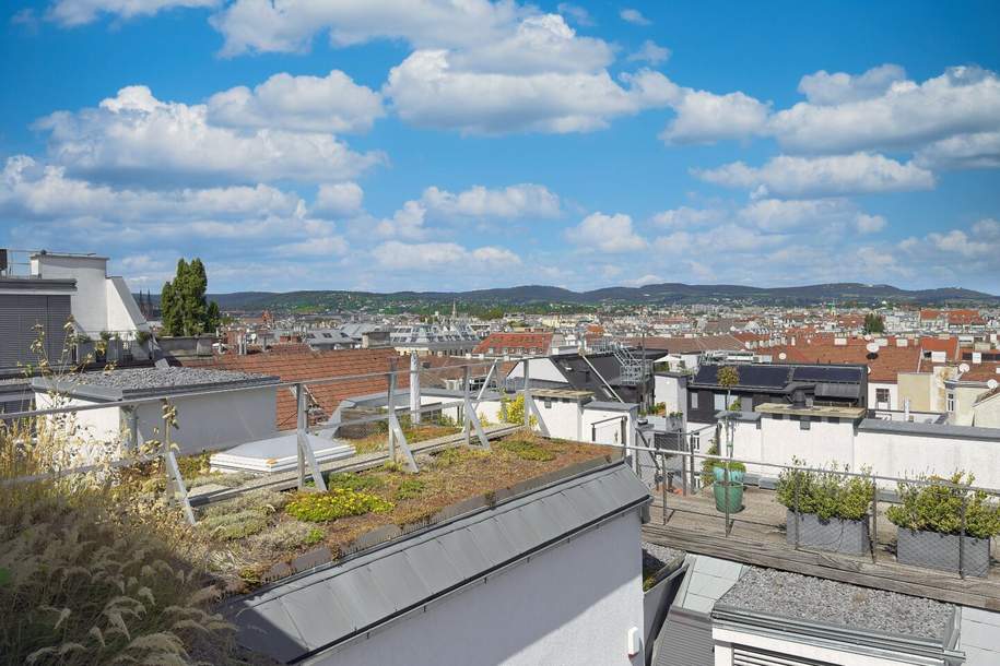 Ein unvergleichbarer Ausblick | 4-Zimmer Dachgeschoßwohnung mit hochwertiger Einbauküche | Parkplatz optional, Wohnung-kauf, 898.000,€, 1160 Wien 16., Ottakring