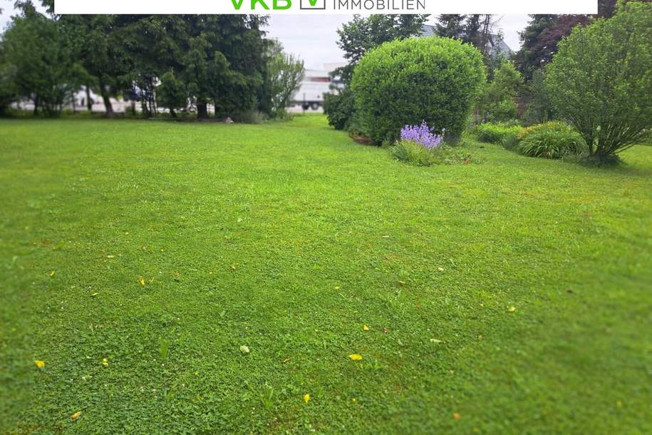 NEUER PREIS !!! Baugrundstück mit gemauerter Gartenhütte in verkehrsgünstiger Lage direkt neben B1 vor Lambach, Grund und Boden-kauf, 170.000,€, 4650 Wels-Land