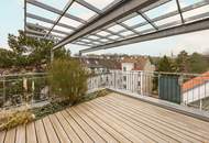 Luftiges Familien-Penthouse mit Ateliercharakter, großen Terrassen und Grünblick