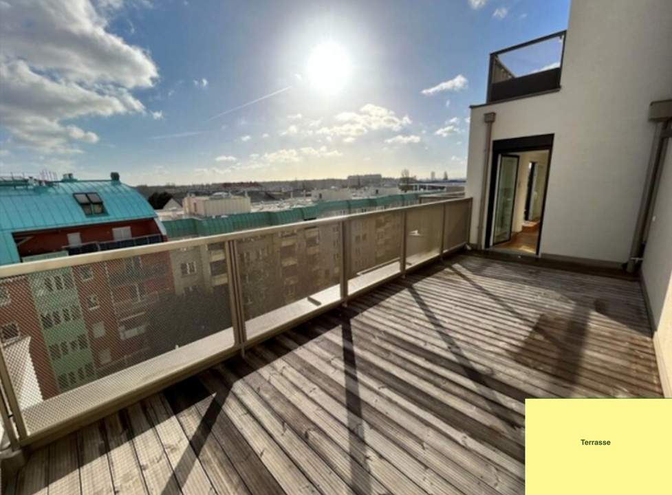 "Mietwohnung mit Urlaubsfeeling: 2 Terrassen bei Donauzentrum"