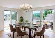 Erstbezug: Exklusive Penthouse-Maisonette mit 137 m²-Terrasse, Fernblick & Pool