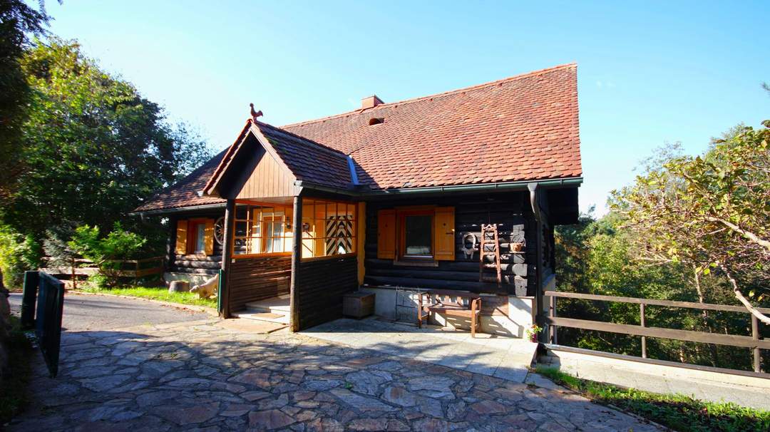 Tradition trifft Natur – Blockbau-Landhaus mit Sanierungsbedarf