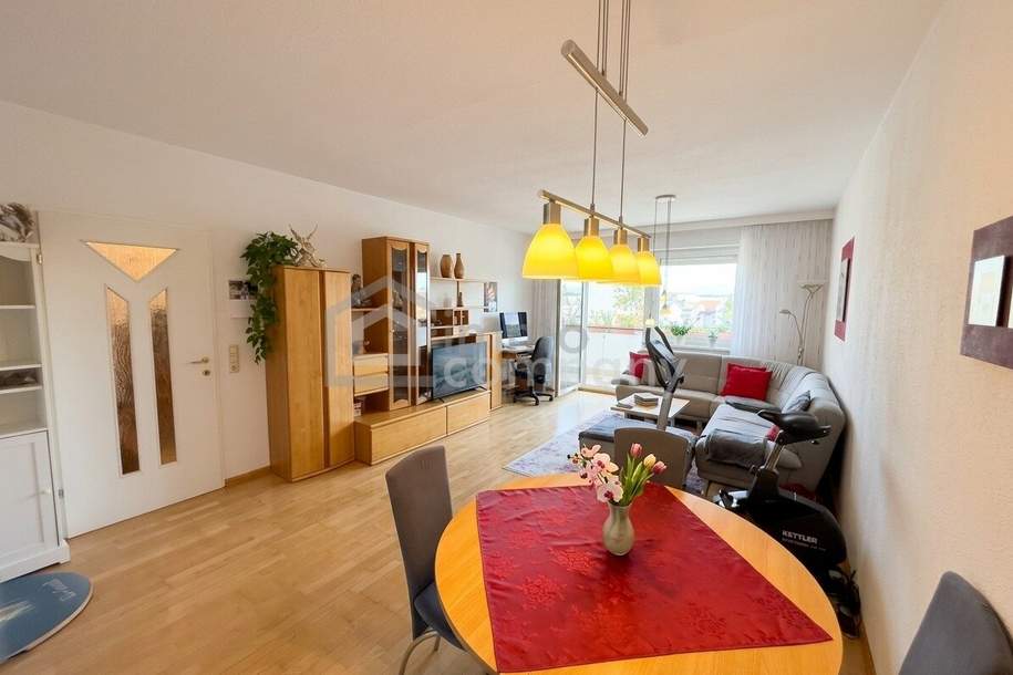 Geräumige Wohnung mit Tiefgaragenstellplatz &amp; unverbautem Balkonblick, Wohnung-kauf, 215.000,€, 4600 Wels(Stadt)