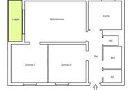 Familienfreundliche 3 Raum-Wohnung mit sonniger Loggia in toller Lage ab 01.11.2026 verfügbar