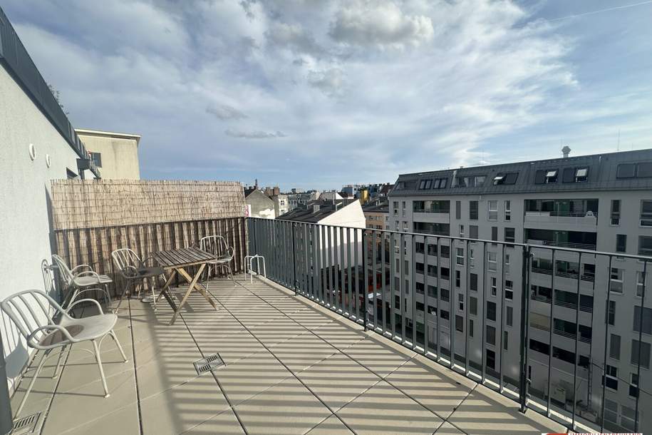 Traumhafte Terrassenwohnung in 1200 Wien – modern, neuwertig und lichtdurchflutet!, Wohnung-miete, 849,00,€, 1200 Wien 20., Brigittenau