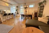 Zeitlose Eleganz trifft modernen Wohnkomfort – stilvoll sanierte 3,5-Zimmer-Altbauwohnung mit Designküche, zwei Außenflächen & Toplage nahe dem Türkenschanzpark