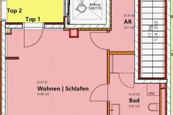 Barrierefreie Stadtgarconniere!, Wohnung-miete, 720,00,€, 6130 Schwaz