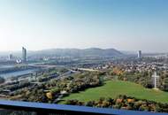 Donauparkblick! Spacious studio apartment on a higher floor for short or long term rent!