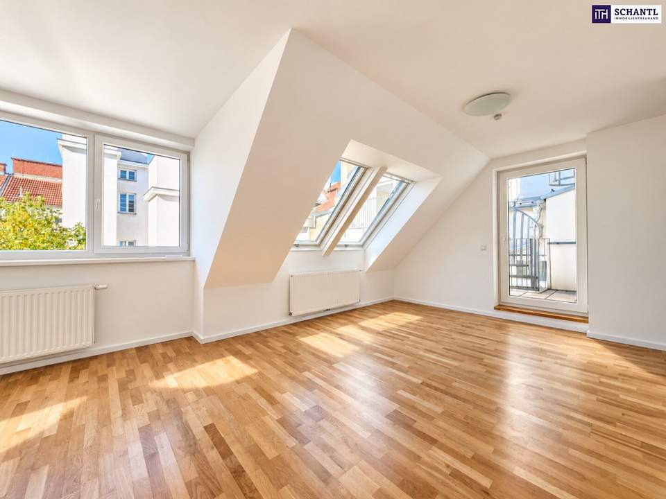 Über den Dächern Wiens | Helles 3-Zimmer-Dachgeschoss mit rund 67 m² Dachterrasse – jetzt entdecken!