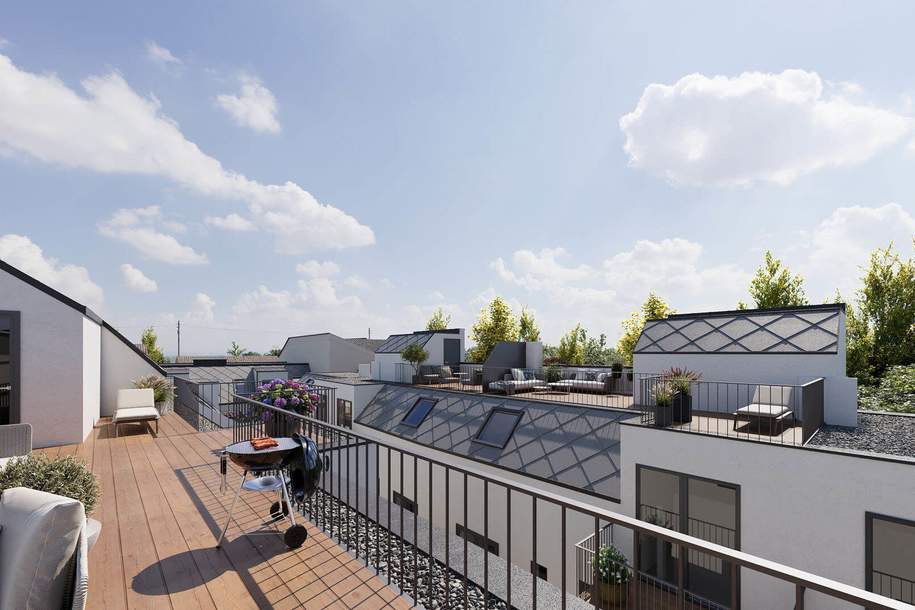 Modernes Townhouse mit Sonnen-Dachterrasse | Perfekt für Familien | 4 Zimmer, Wohnung-kauf, 848.000,€, 1220 Wien 22., Donaustadt