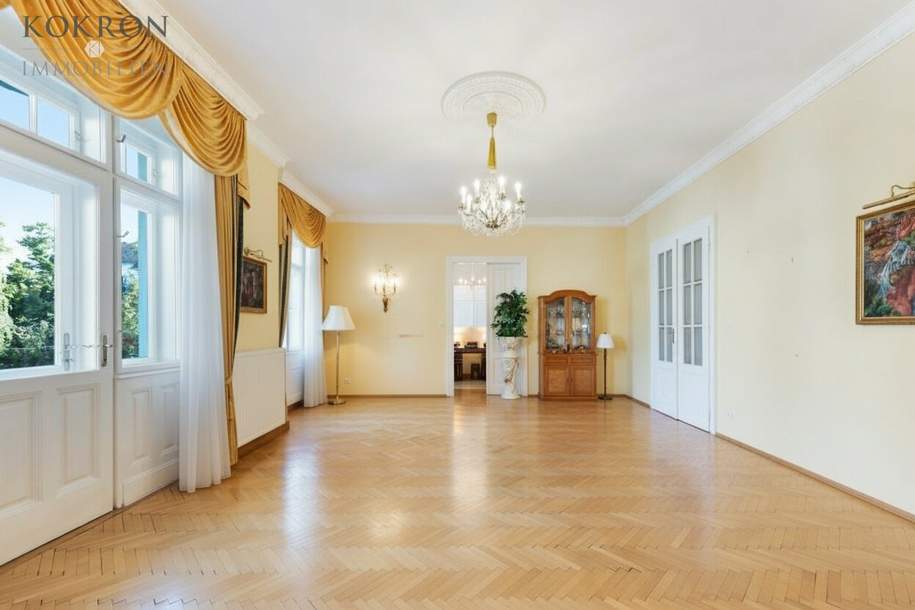 Fertig zum Einzug: Stilvolle Altbau-Wohnung im Hietzinger Cottageviertel - mit Balkon und Gartennutzung, Wohnung-kauf, 1.499.000,€, 1130 Wien 13., Hietzing