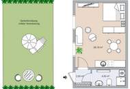 Gemütliche Hofwohnung mit eigenem Garten in ruhiger Lage