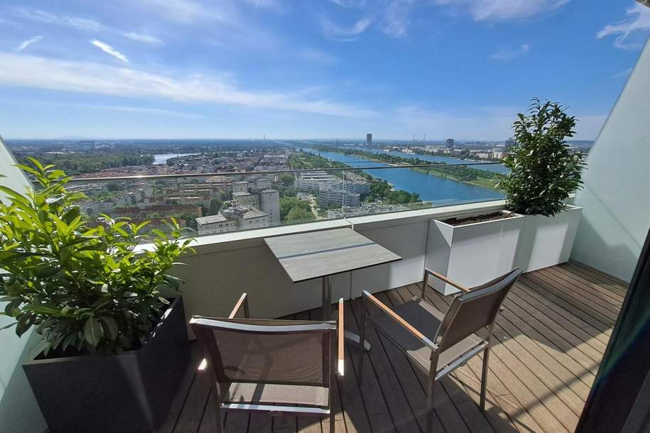 EXKLUSIVES WOHNEN MIT GRANDIOSEM AUSBLICK, Wohnung-miete, 1.416,00,€, 1220 Wien 22., Donaustadt