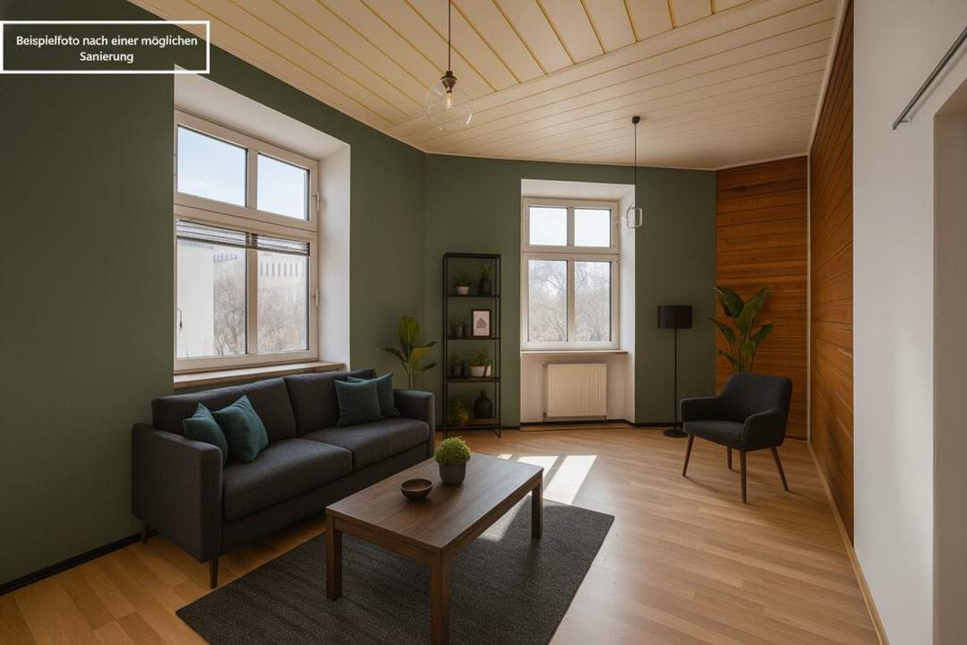 ++NEU++ Sanierungspotenzial: sanierungsbedürftige 2 Zimmer Altbauwohnung