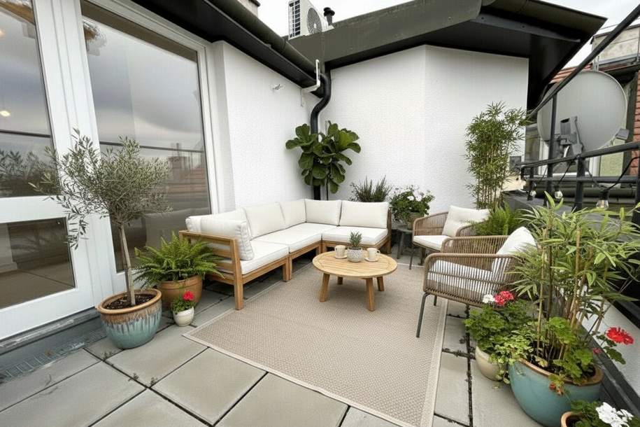 1030! Wunderschönes 3-Zimmer DG mit S/W-Terrasse und 2 Bädern! ERSTBEZUG NACH GENERALSANIERUNG!, Wohnung-kauf, 999.000,€, 1030 Wien 3., Landstraße