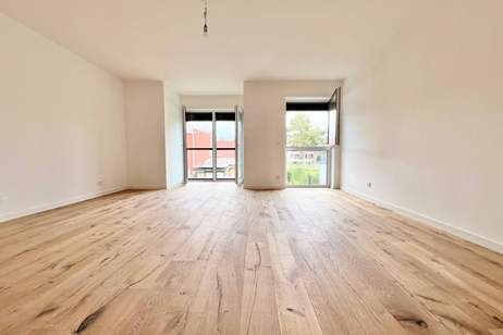 NÄHE U2: ERSTBEZUG IN GRÜNRUHELAGE I Balkon, Terrasse oder Garten I Aufzug I Fußbodenheizung & Kühlung I Luft-Wasser-Wärmepumpe I elektrische Raffstores, Wohnung-kauf, 230.000,€, 1220 Wien 22., Donaustadt