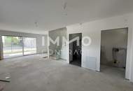 Ein Haus mit Blick zur Burg Kreuzenstein